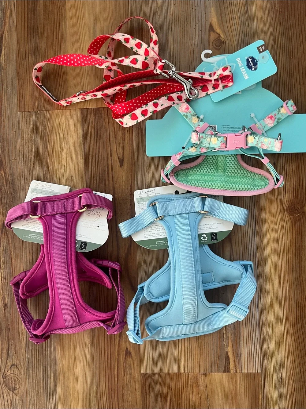 Small dog harness bundle